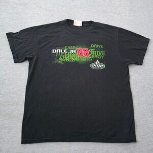 Dale Earnhardt Jr 88 NASCAR Amp Energy T-Shirt Mens Large Black Winners Circle